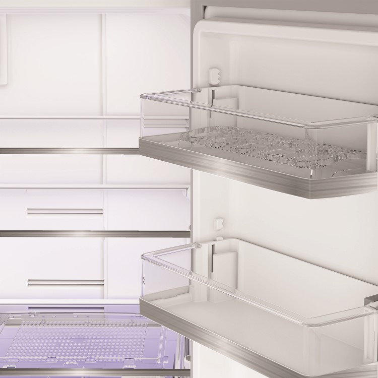 Hotpoint 565 Litre Four Door American Fridge Freezer - Dark Inox