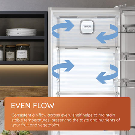 Hotpoint 316 Litre 60/40 Freestanding Fridge Freezer - Stainless Steel