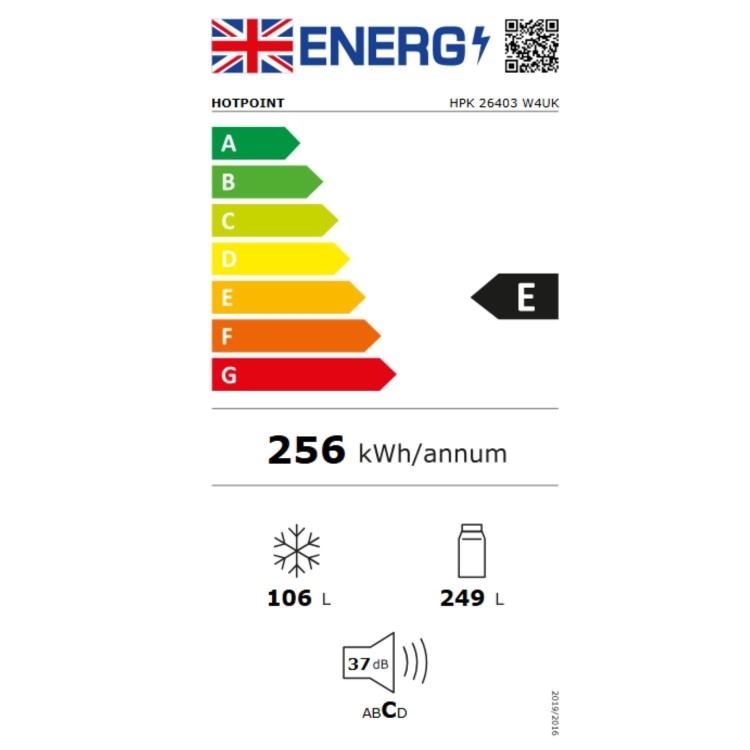 Hotpoint 355 Litre 70/30 Freestanding Fridge Freezer - White