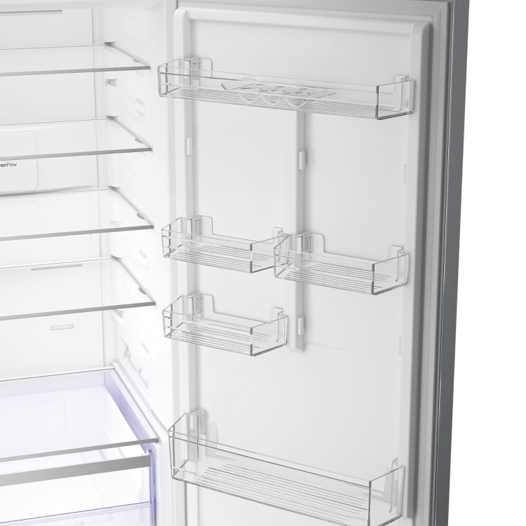 Hotpoint 415 Litre 70/30 Freestanding Fridge Freezer - Brushed Steel
