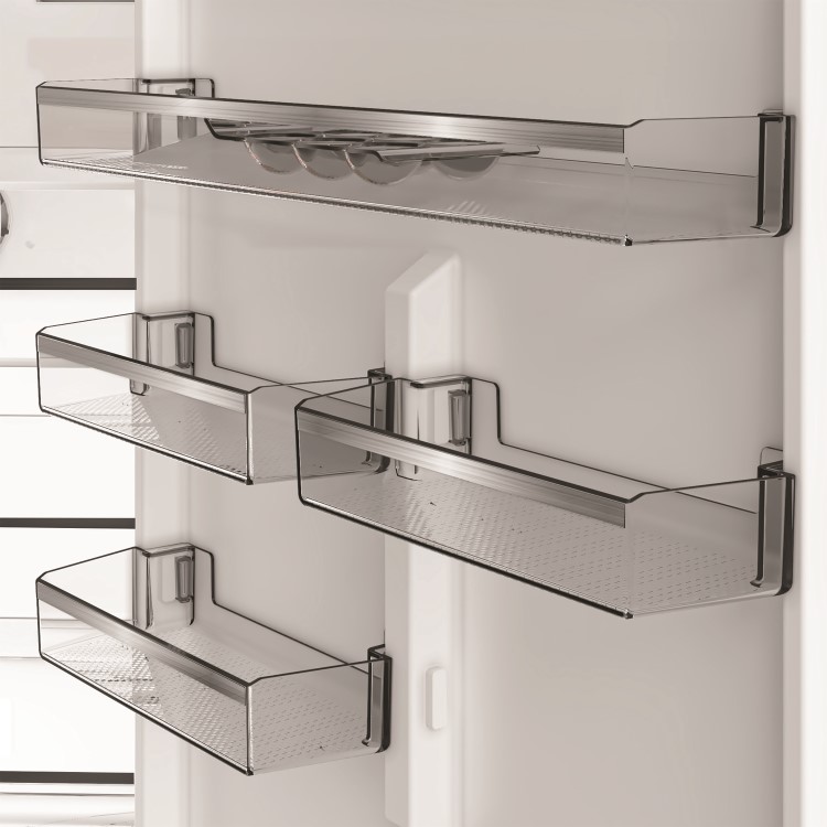 Hotpoint 490 Litre 70/30 Freestanding Fridge Freezer - Titanium Inox