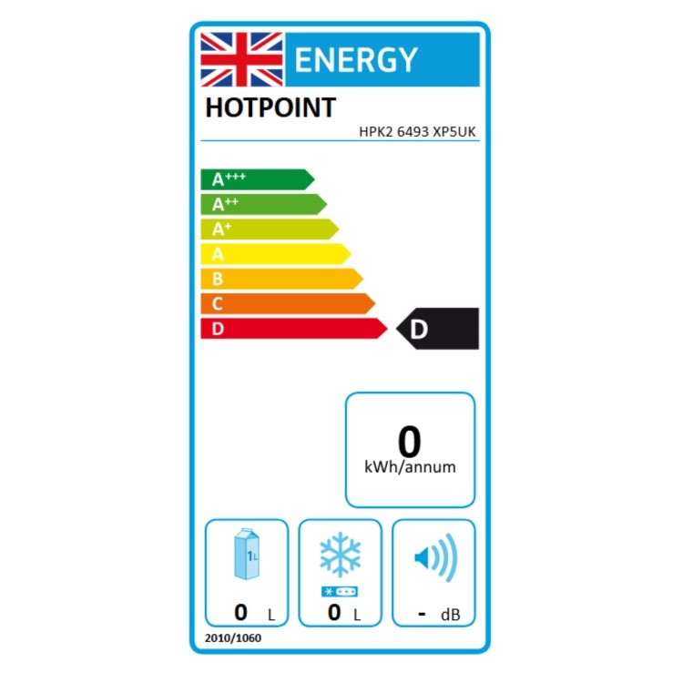 Hotpoint 490 Litre 70/30 Freestanding Fridge Freezer - Titanium Inox
