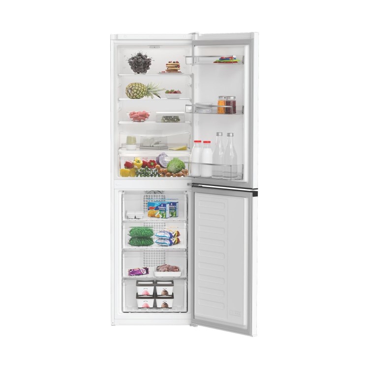 Refurbished Hotpoint 270 Litre 50/50 Freestanding Fridge Freezer - White