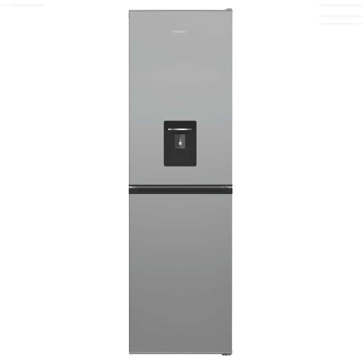 Hotpoint 270 Litre 50/50 Freestanding Fridge Freezer with Water Dispenser - Silver