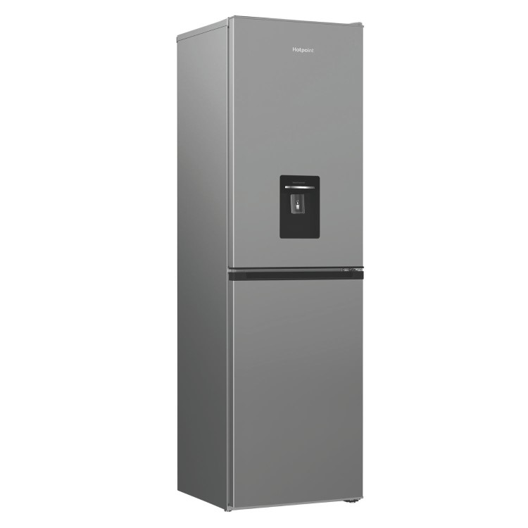 Hotpoint 270 Litre 50/50 Freestanding Fridge Freezer with Water Dispenser - Silver