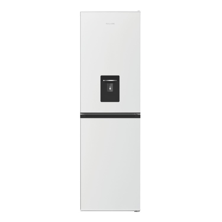 Refurbished Hotpoint HPKH 1261W W4UK 50/50 No Frost Fridge Freezer With Water Dispenser - White