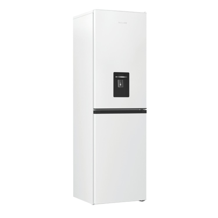 Refurbished Hotpoint HPKH 1261W W4UK 50/50 No Frost Fridge Freezer With Water Dispenser - White
