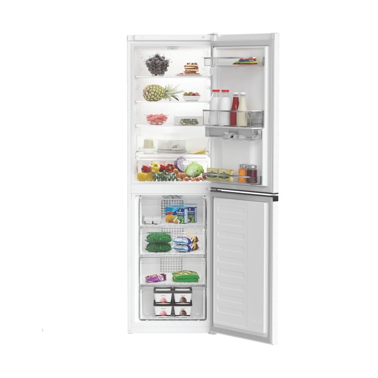 Refurbished Hotpoint HPKH 1261W W4UK 50/50 No Frost Fridge Freezer With Water Dispenser - White