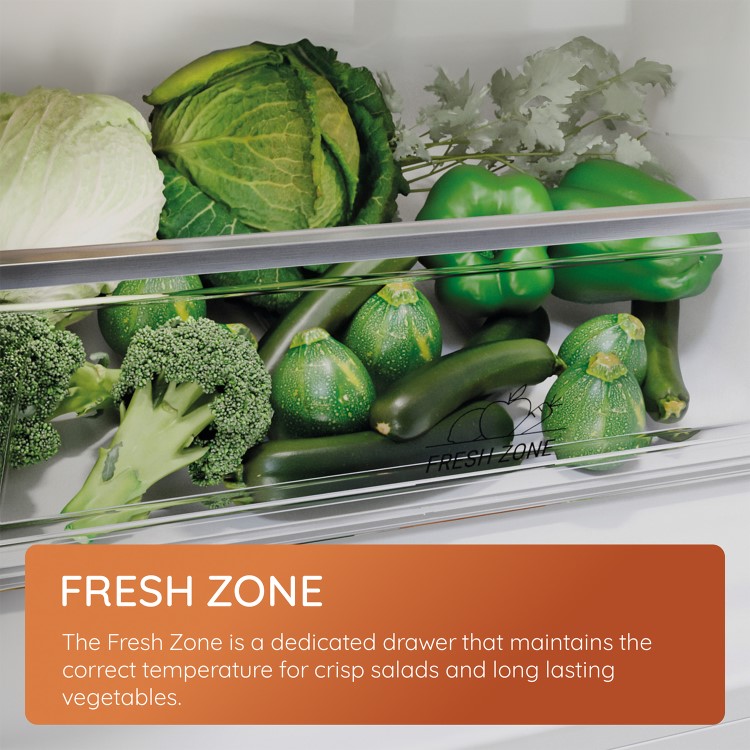 Hotpoint 268 Litre 50/50 Freestanding Fridge Freezer - Dark Stainless Steel