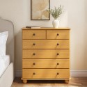 HPT011 Pine 6 Drawer Chest of Drawers - Hampton