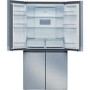 Refurbished Hotpoint HQ9B1L1 Freestanding 591 Litre American Fridge Freezer Stainless Steel