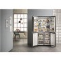 Hotpoint HQ9E1L American-style Frost Free Fridge Freezer With Touch Controls - Stainless Steel Look