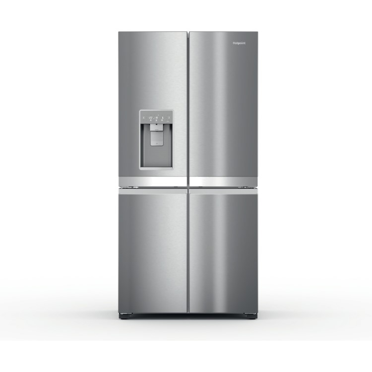 Hotpoint 592 Litre Four Door American Fridge Freezer - Inox