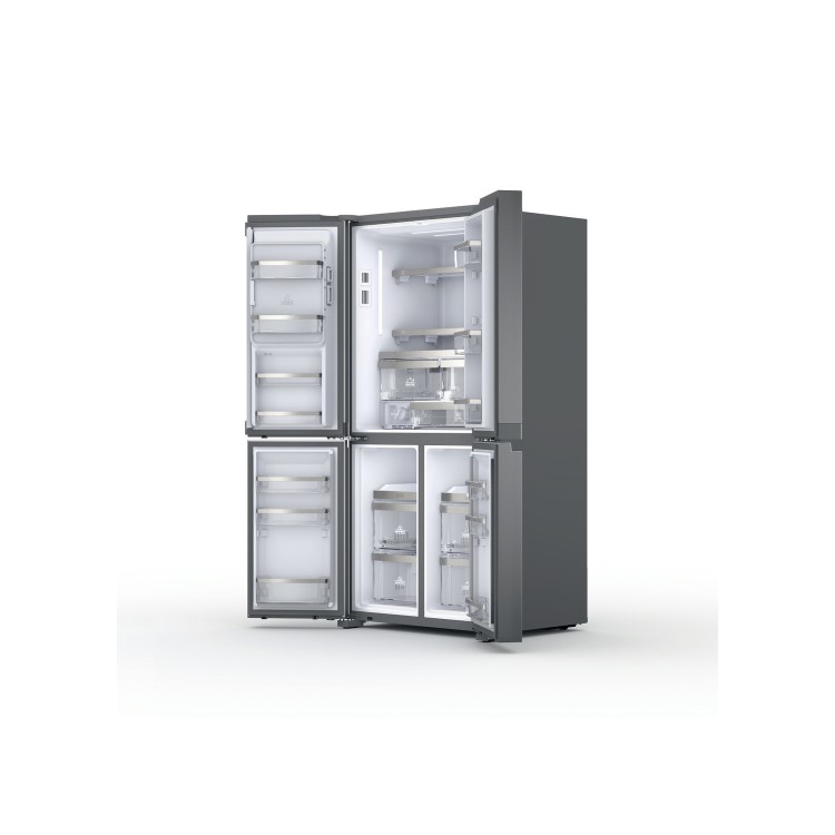Hotpoint 592 Litre Four Door American Fridge Freezer - Inox