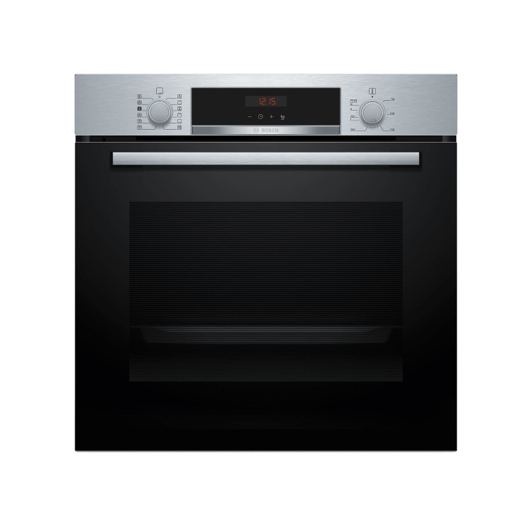 Refurbished Bosch Series 4 HQA534BS3B 60cm Single Built In Electric Oven Stainless Steel