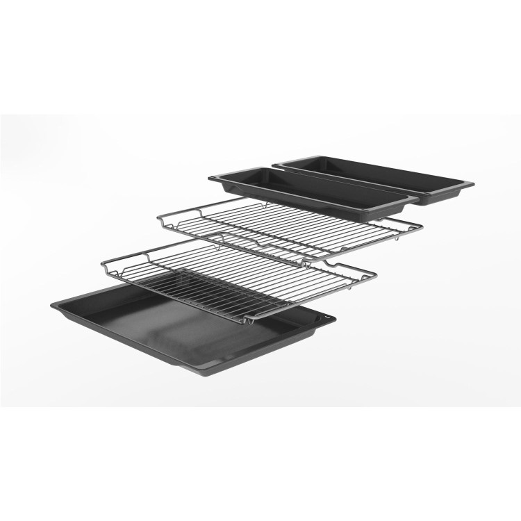 Refurbished Bosch Series 4 HQA574BS3B 60cm Single Built In Electric Oven Stainless Steel