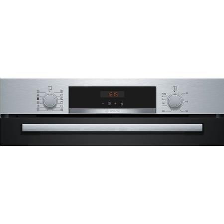Refurbished Bosch Series 4 HQA574BS3B 60cm Single Built In Electric Oven Stainless Steel