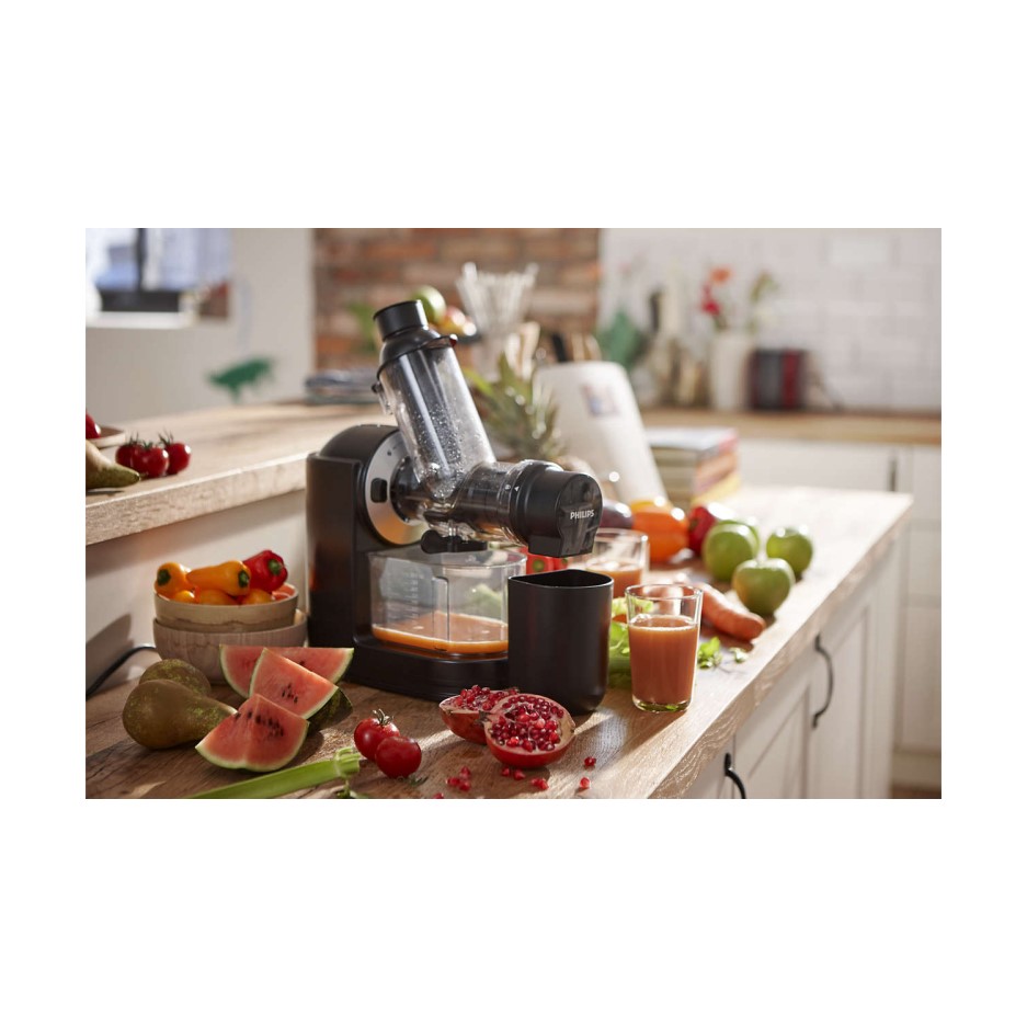 Philips HR1889/71 Viva Collection Masticating Slow Juicer Black