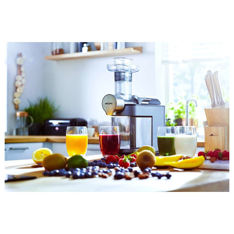 Philips HR1947/31 Avance Collection Masticating Slow Juicer - Silver