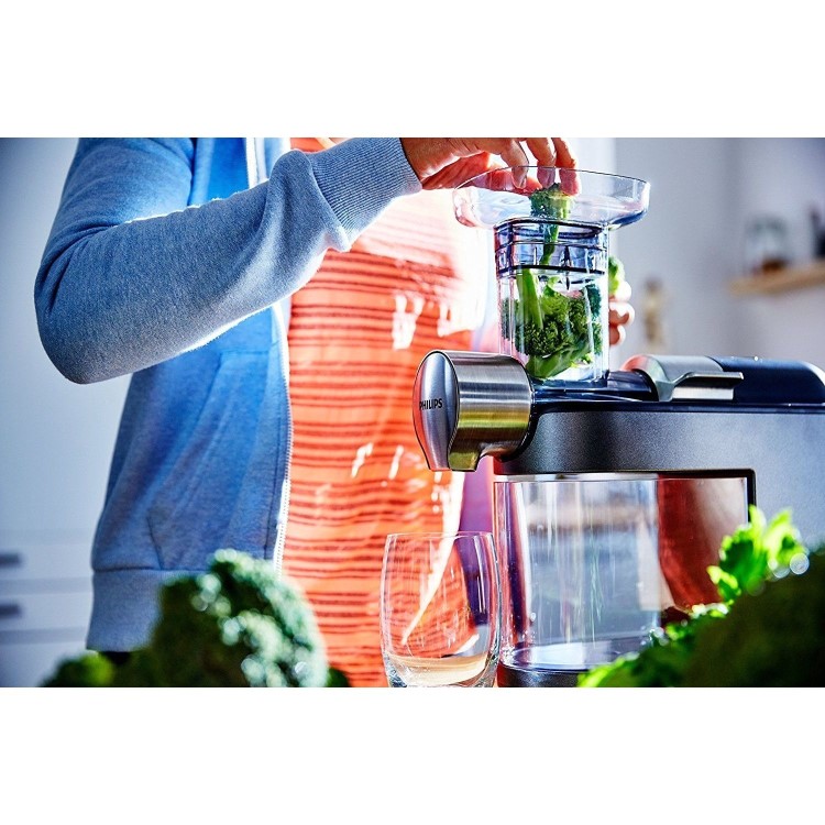 Philips HR1947/31 Avance Collection Masticating Slow Juicer - Silver