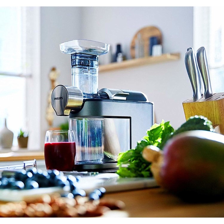 Philips HR1947/31 Avance Collection Masticating Slow Juicer - Silver