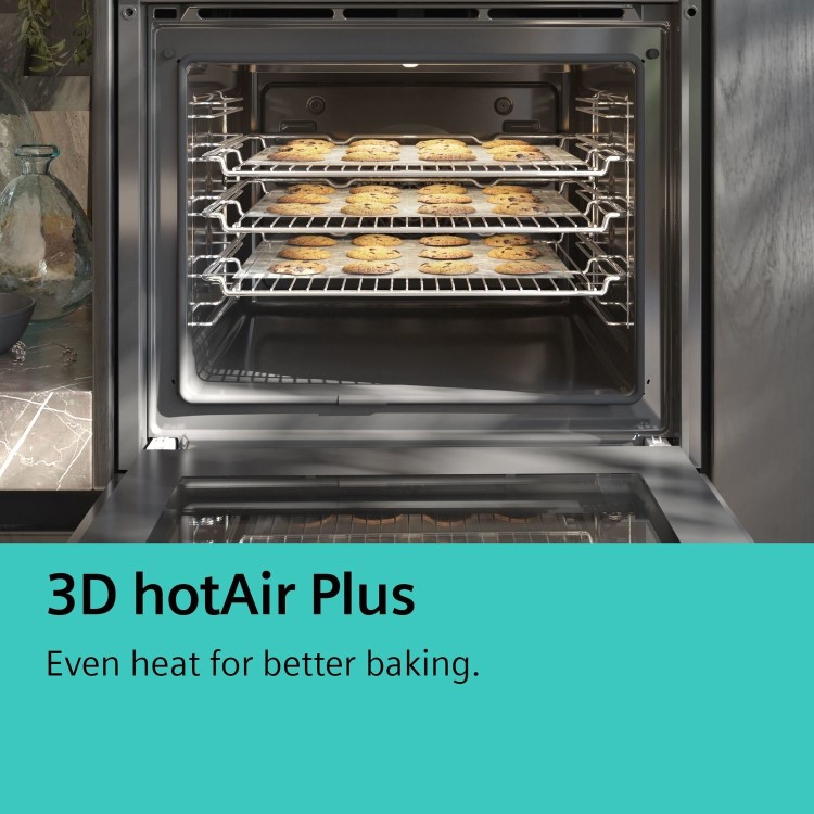 Refurbished Siemens iQ500 HR538ABS1 60cm Single Built In Electric Oven Stainless Steel