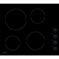 Hotpoint 58cm 4 Zone Ceramic Hob With Knob Controls