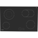 HR724BH Hotpoint 77cm 4 Zone Ceramic Hob with Oval Dual Zone