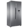 Refurbished Haier HRF-522IG6 Freestanding 490 Litre 70/30 Frost Free American Fridge Freezer Silver
