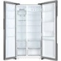 Refurbished Haier HRF-522IG6 Freestanding 490 Litre 70/30 Frost Free American Fridge Freezer Silver