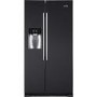 Haier HRF-628IN6 2-Door A+ Side By Side American Fridge Freezer With Ice And Water Dispenser Obsidian Black
