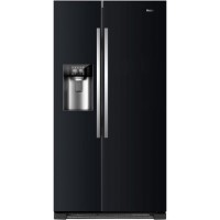 Refurbished Haier HRF-630IB7 Freestanding 555 Litre 70/30 Frost Free American Fridge Freezer Black