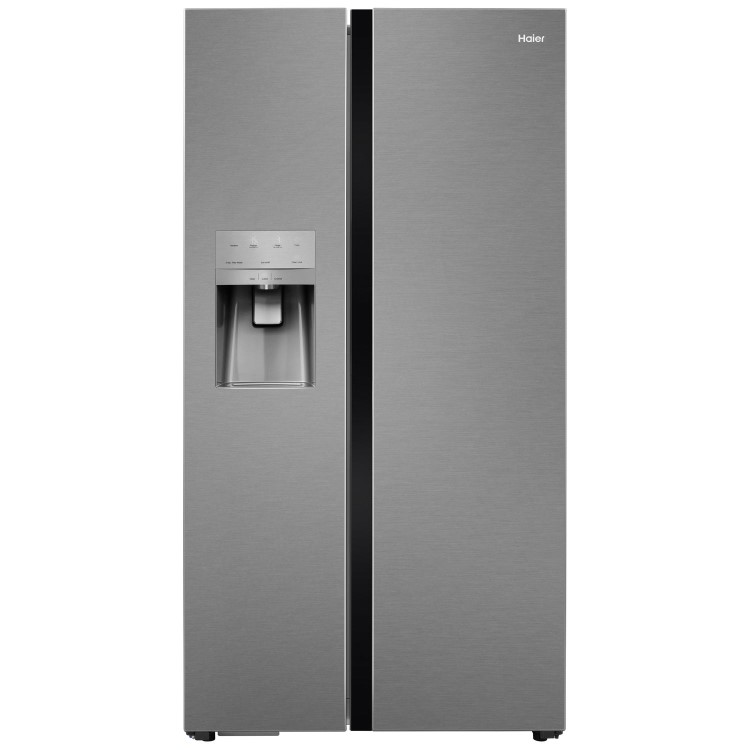 Refurbished Haier HRF-636IM6 Freestanding 540 Litre 65/35 American Fridge Freezer Stainless Steel