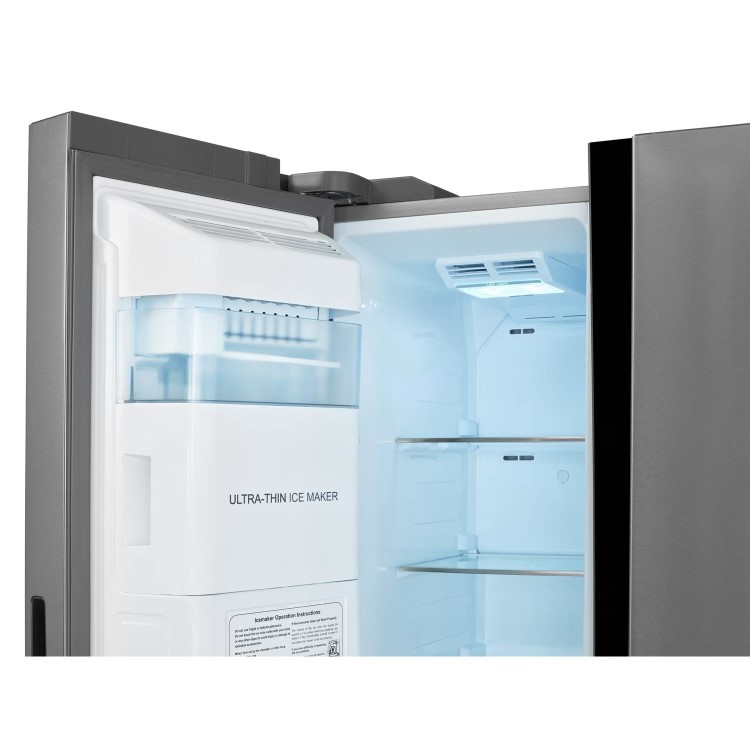 Refurbished Haier HRF-636IM6 Freestanding 540 Litre 65/35 American Fridge Freezer Stainless Steel