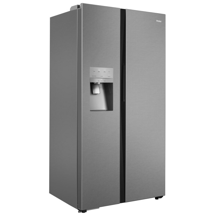Refurbished Haier HRF-636IM6 Freestanding 540 Litre 65/35 American Fridge Freezer Stainless Steel