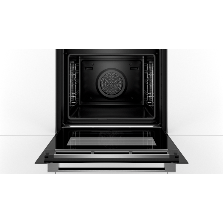 Bosch HRG675BS1B Serie 8 Electric Built-in Single Oven With Added Steam - Stainless Steel