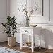 White Painted Bedside Table with Drawer - Harper