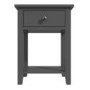 Grey Painted Bedside Table with Drawer - Harper