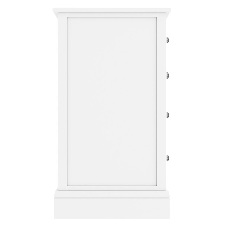 White Painted Chest of 5 Drawers - Harper
