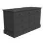 Wide Grey Painted Chest of 7 Drawers - Harper
