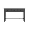 Grey Painted Dressing Table with 3 Drawers - Harper