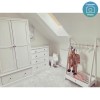 White 2 Door Double Wardrobe with Drawer - Harper