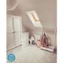White 2 Door Double Wardrobe with Drawer - Harper