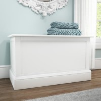 Harper White Solid Wood Blanket Box
