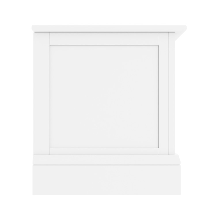 Harper White Solid Wood Blanket Box