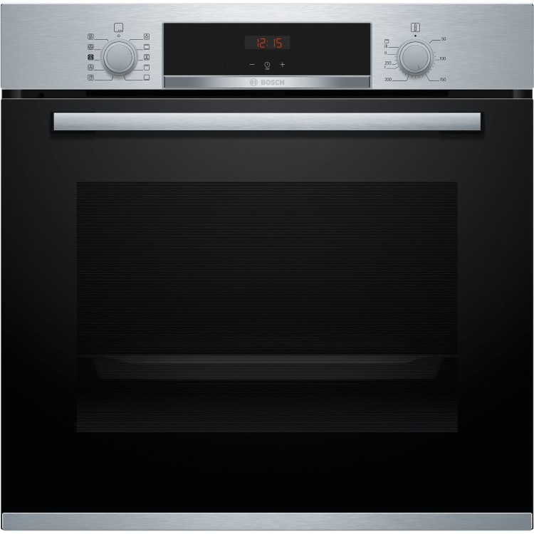 Bosch Series 4 Electric Single Oven with Catalytic Cleaning and Added Steam Function - Stainless Steel