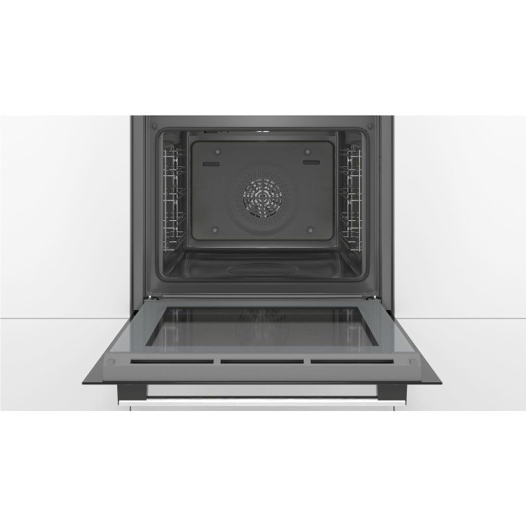 Bosch Series 4 Electric Single Oven with Catalytic Cleaning and Added Steam Function - Stainless Steel
