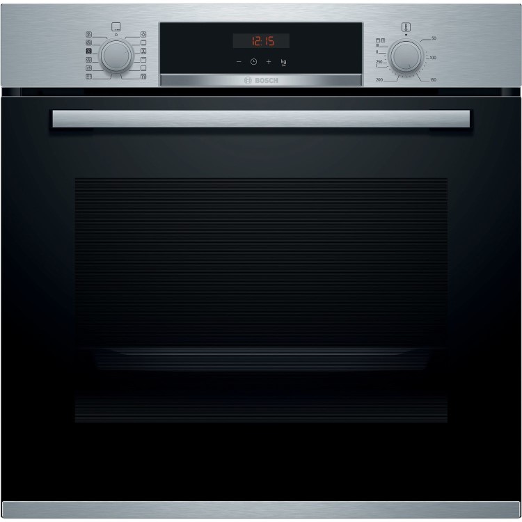 Refurbished Bosch Series 4 HRS574BS0B 60cm Single Built In Electric Oven Stainless Steel