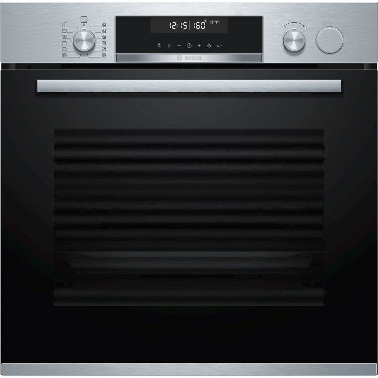 Bosch HRS578BS6B Serie 6 Added Steam Multifunction Electric Built-in Single Oven - Stainless Steel
