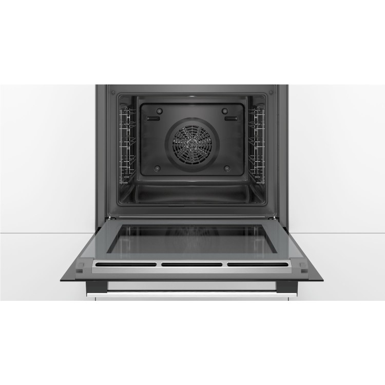 Bosch HRS578BS6B Serie 6 Added Steam Multifunction Electric Built-in Single Oven - Stainless Steel